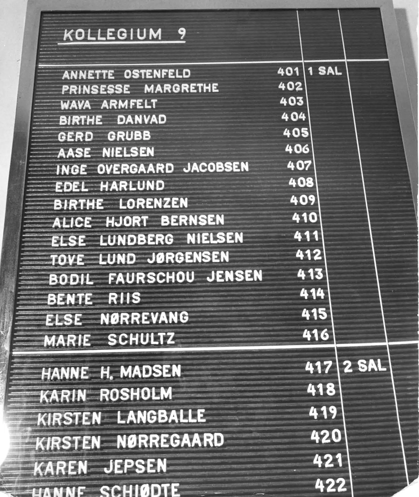 Prinsesse Margrethe på Aarhus Universitet i 1961.