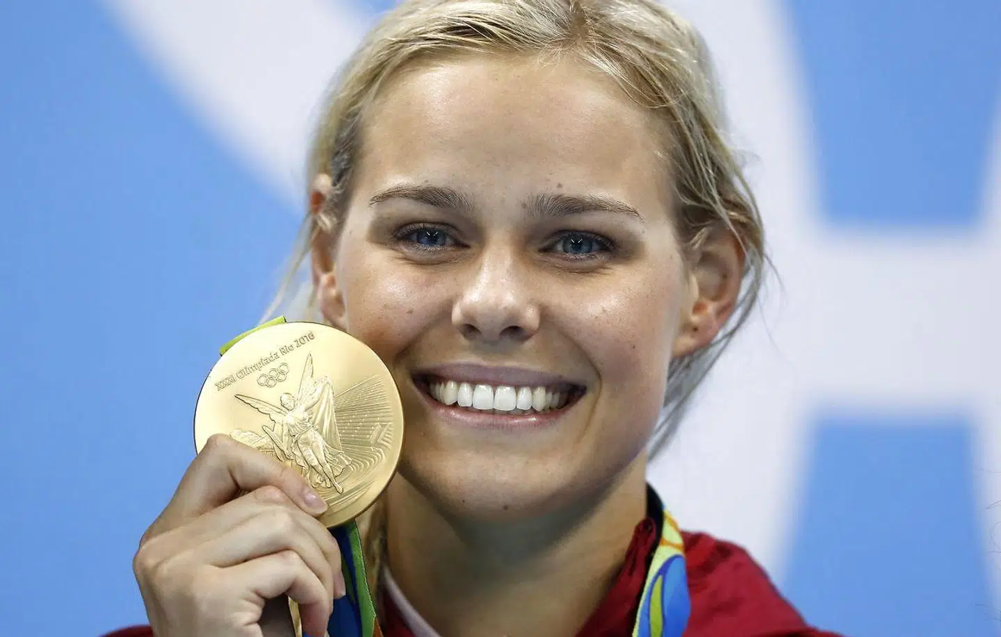 Pernille Blume vandt OL-guld i svømning i Rio i 2016.