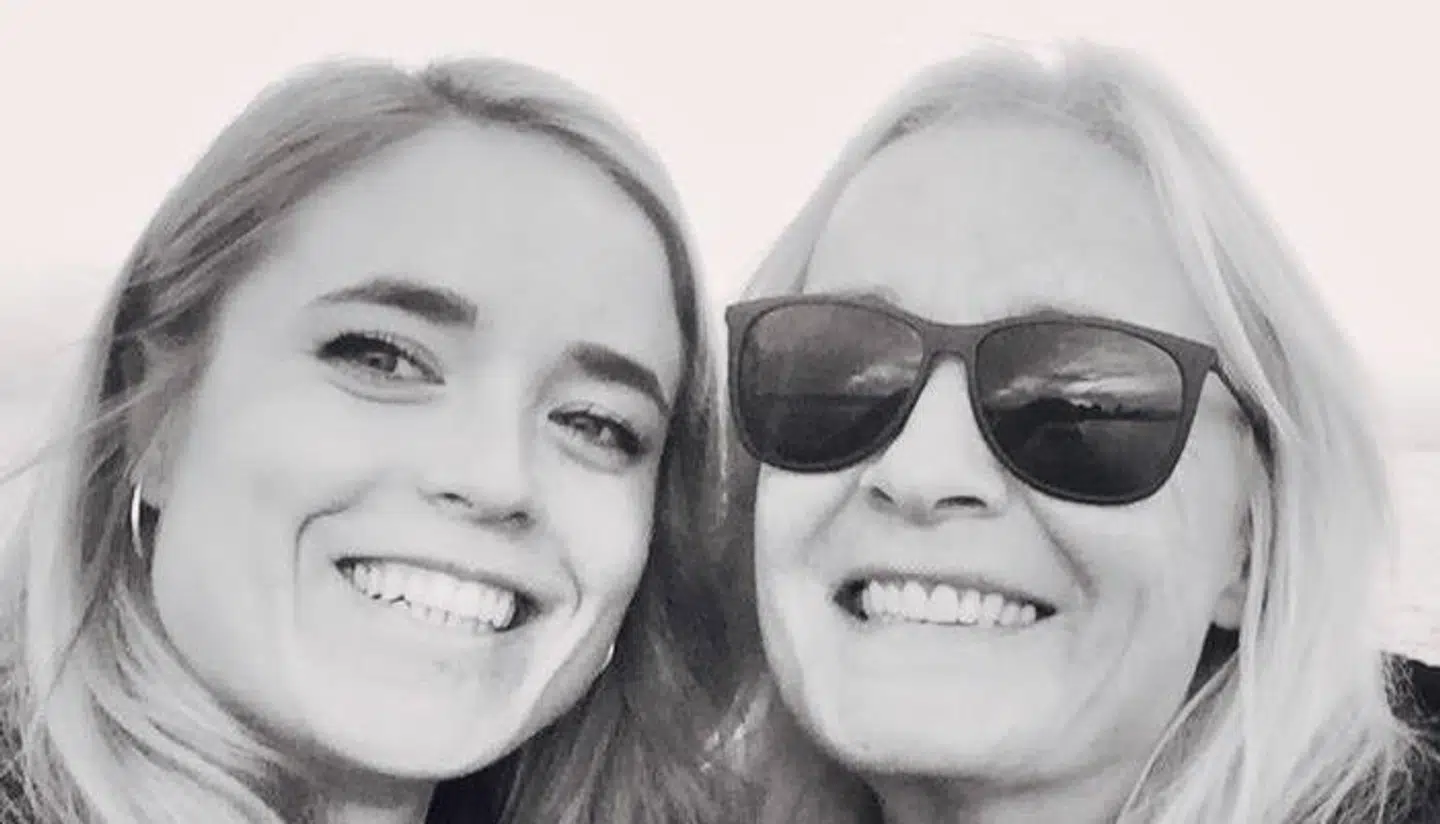 Anne Linnet og Kathrine Kjær i begyndelsen af deres forhold.