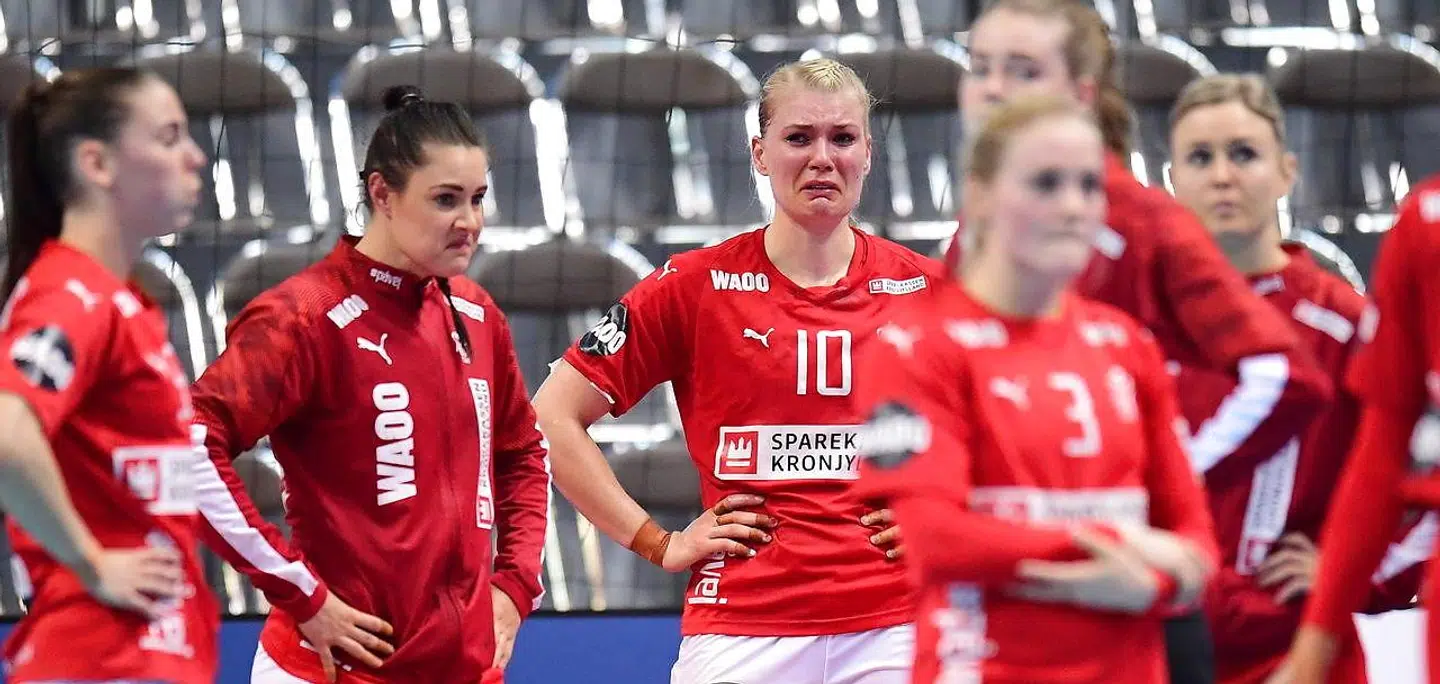 Katrine Heindahl kunne ikke holde tårerne tilbage, da onsdagens kamp sluttede 26-26.