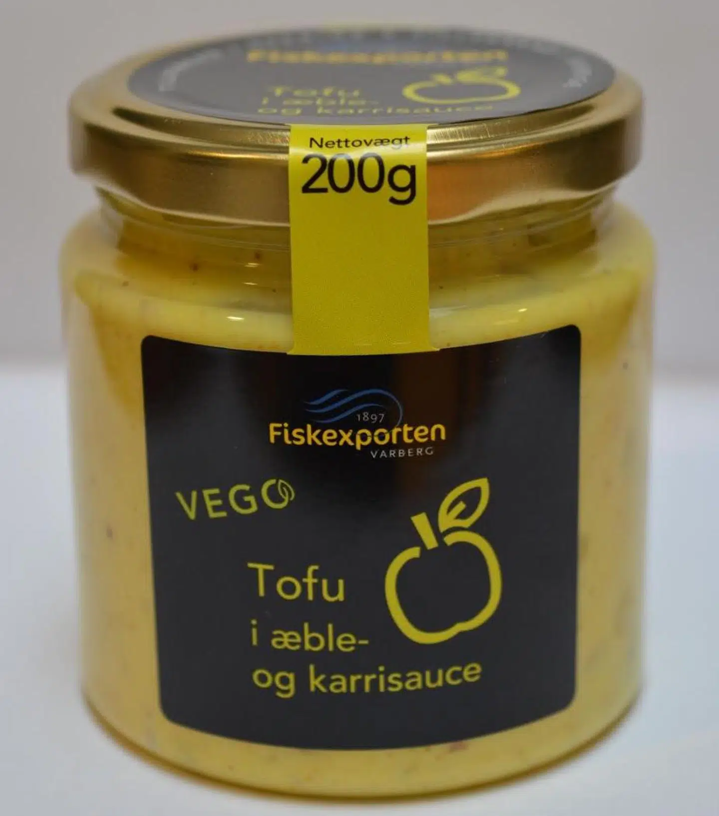 Coops alternativ til sild i karry: tofu i 'æble-karrysauce'.