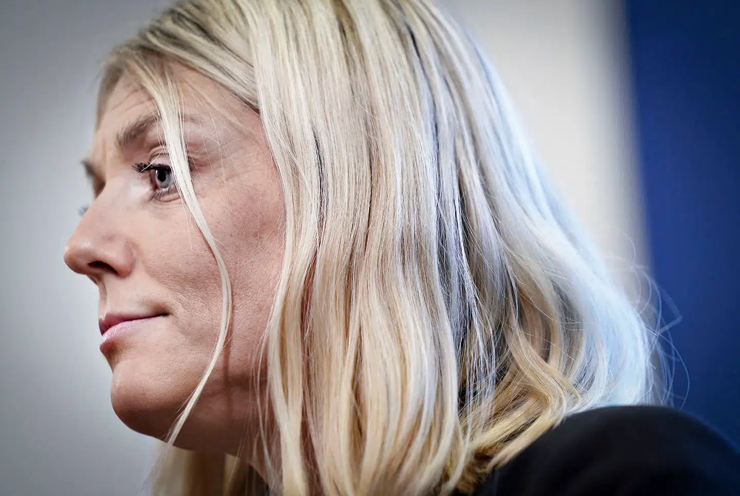 Forsvarsminister Trine Bramsen holder pressemøde om den verserende sag om manglende kontrol og svindel i Forsvarsministeriet Ejendomsstyrelse i København tirsdag den 10. december 2019
