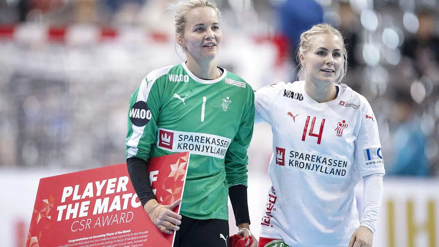 Sandra Toft blev for fjerde gang ved årets VM kåret til 'kampens spiller'.