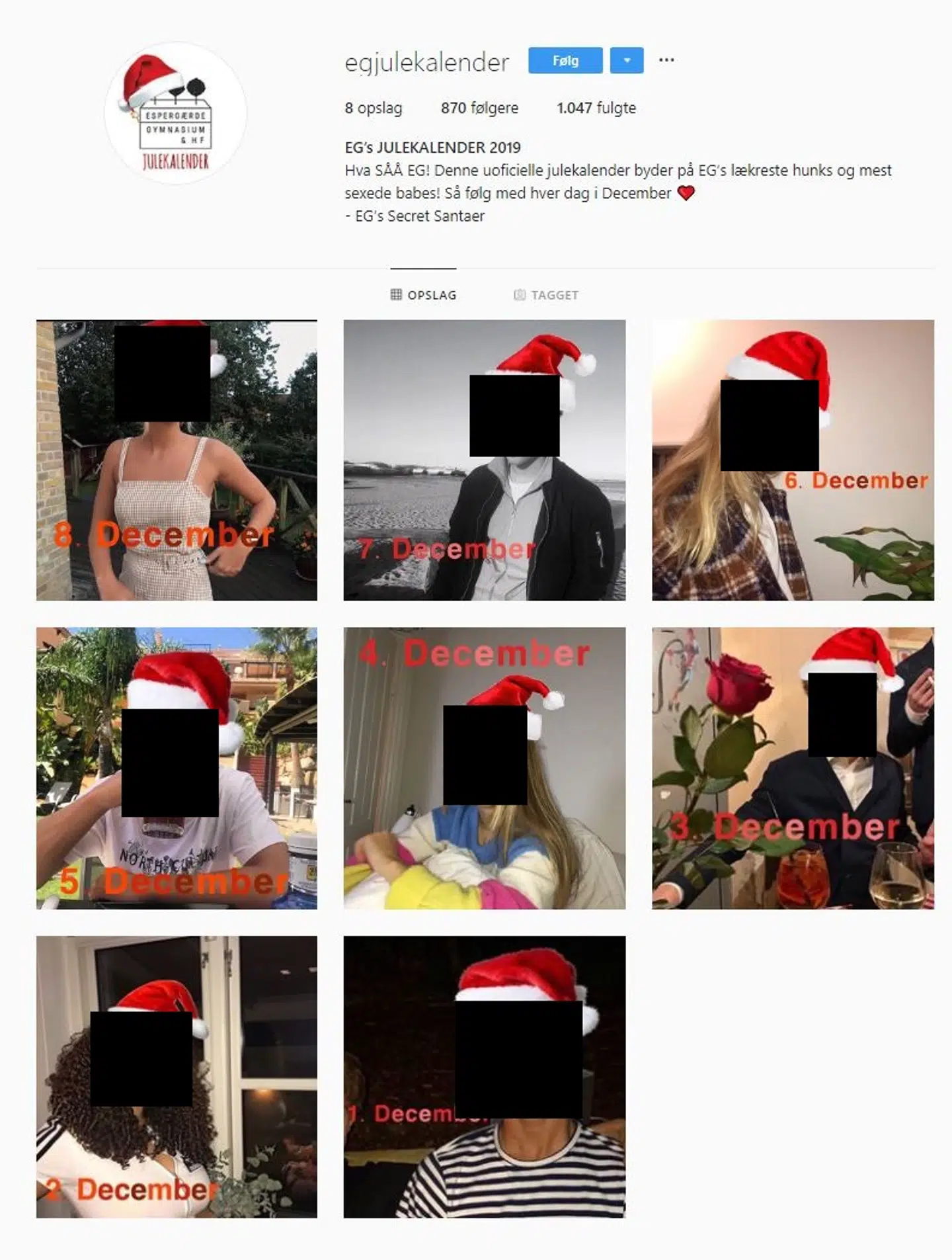 Julekalender fra Espergærde Gymnasium