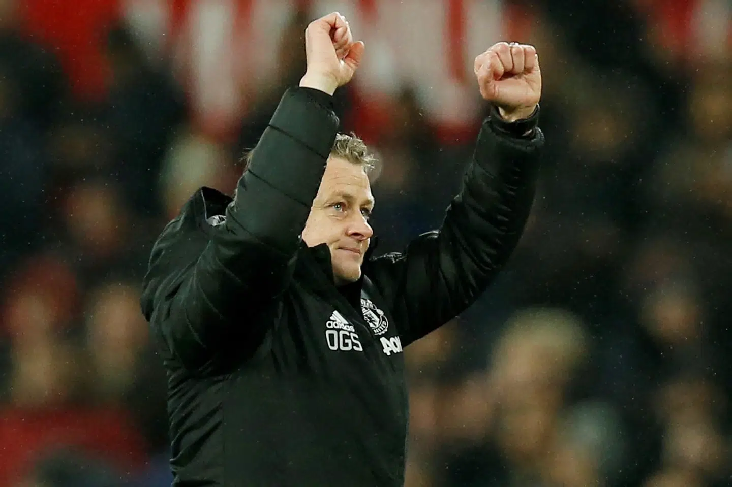 Ole Gunnar Solskjær kunne tidligere på ugen juble over Manchester Uniteds sejr på 2-1 over Tottenham. Andrew Yates/Reuters