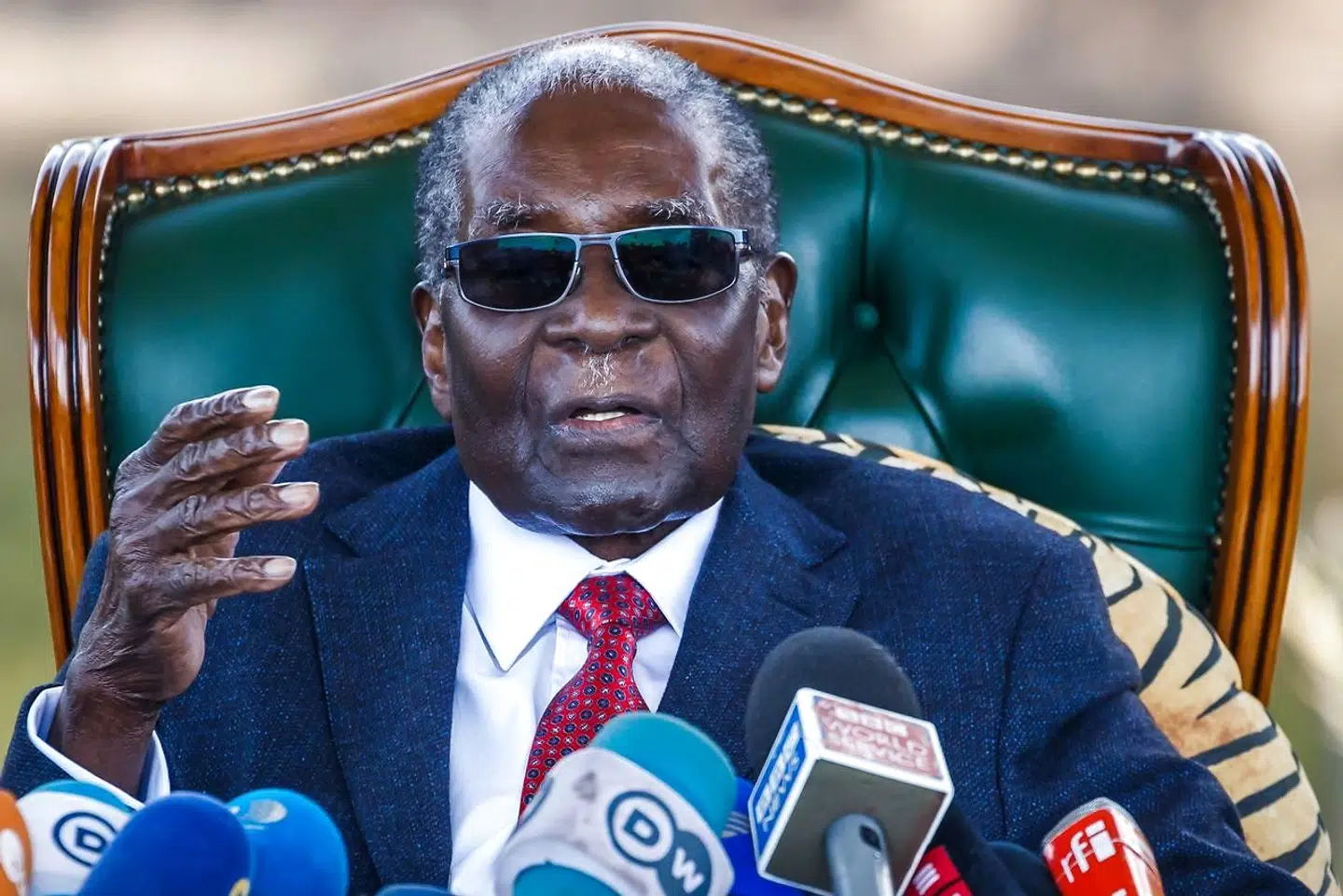 (Robert Mugabe var en omstridt figur.