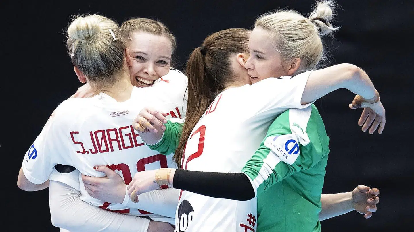 Danskerne kunne juble efter kampen.