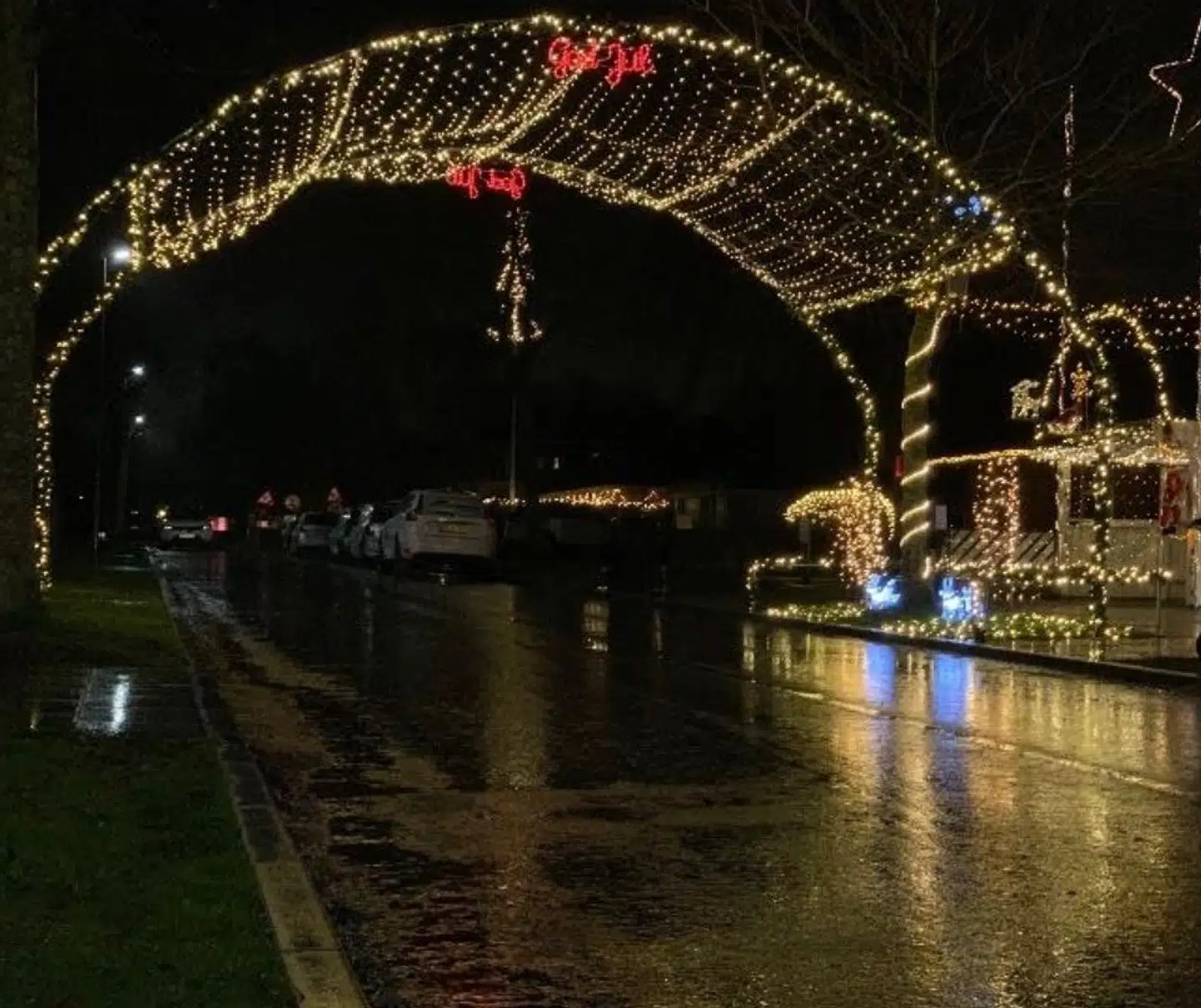 Den flotte juleinstallation har været på LV Jensens vej i Esbjerg hver jul i fire år.