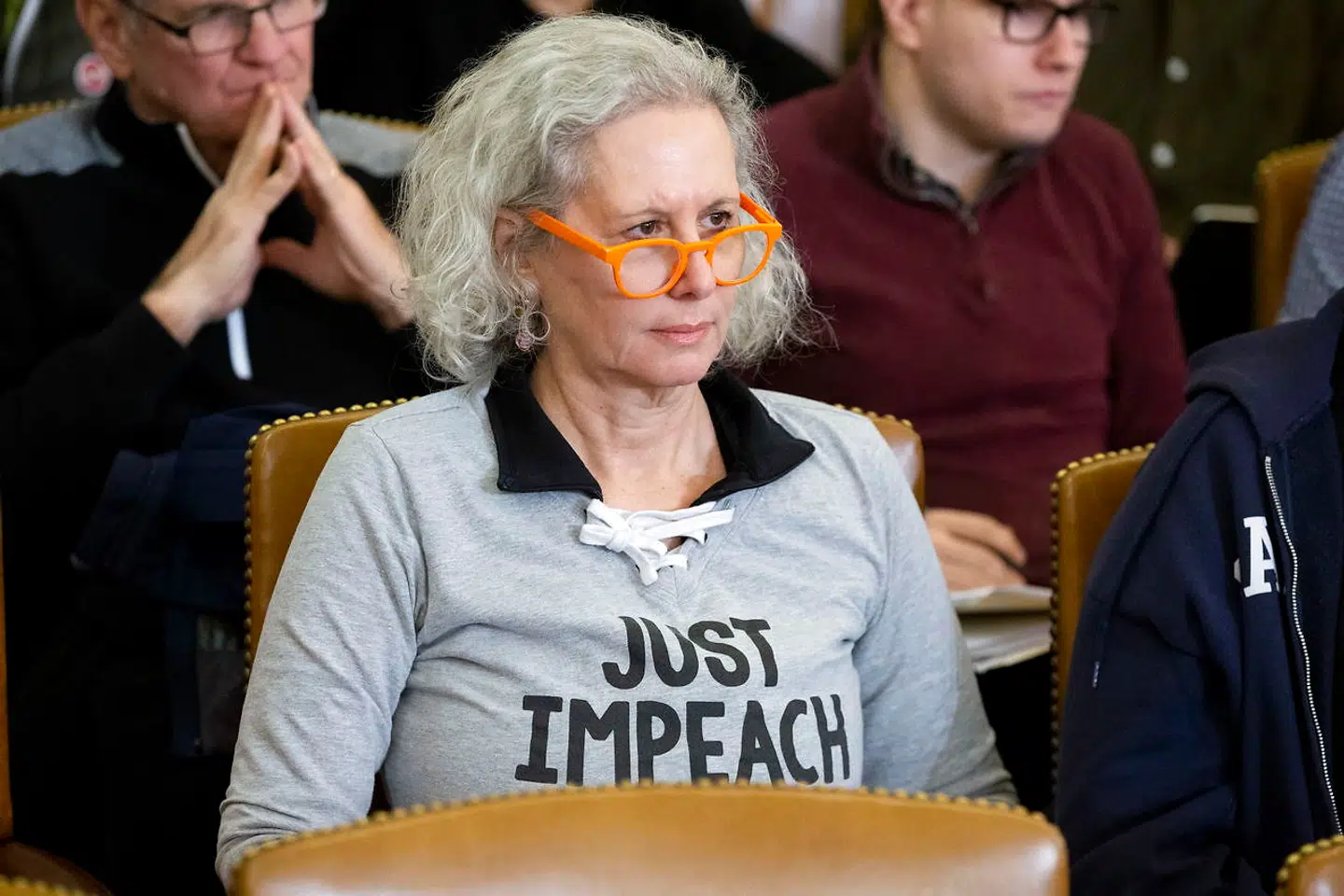 Én tilskuer til onsdagens afhøring i den juridiske komité.