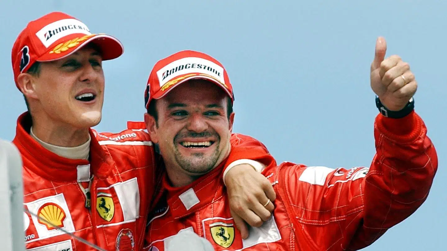 Michael Schumacher og Rubens Barrichello var teamkammerater fra 2000 til og med 2005.