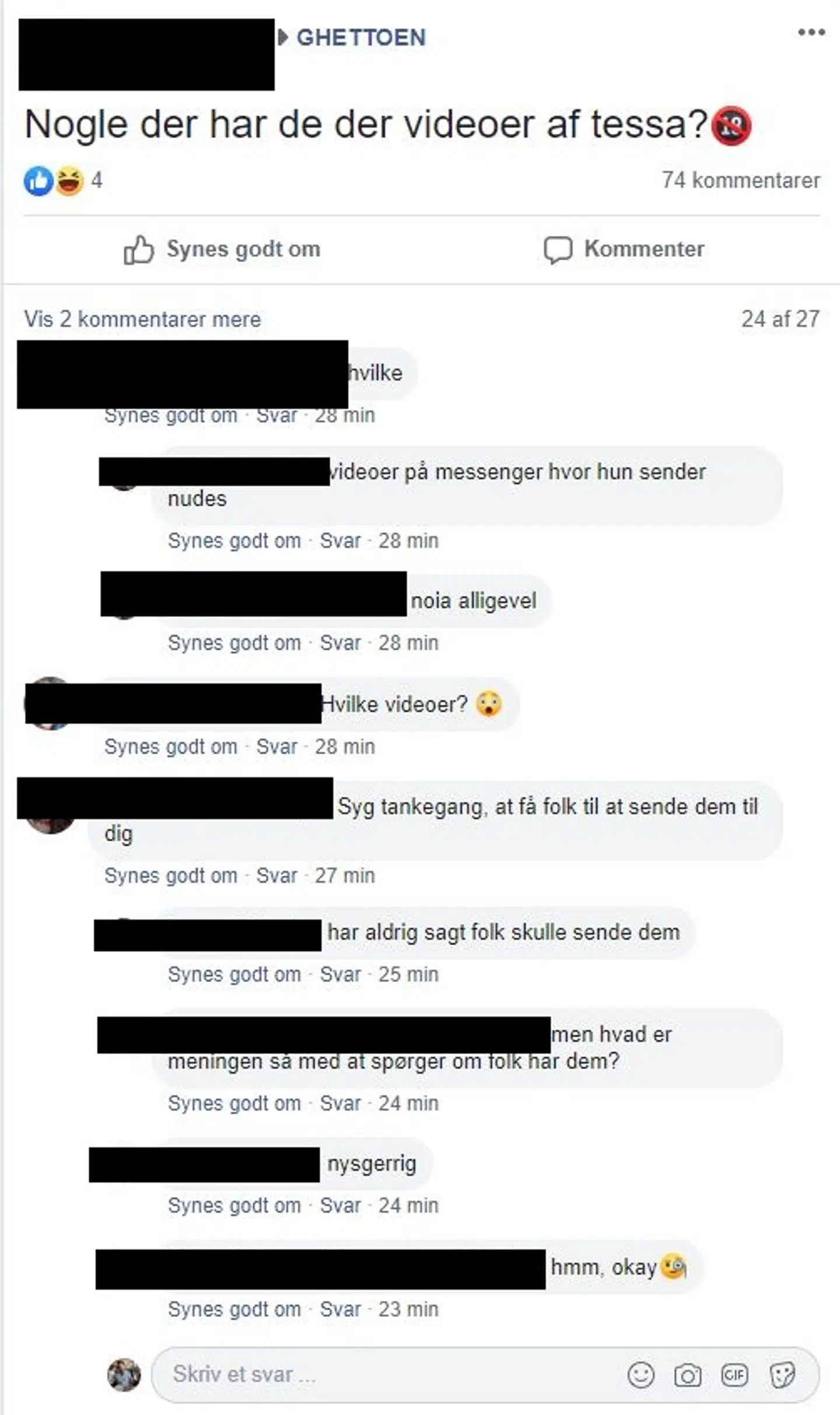 Screenshot fra Ghettoen.