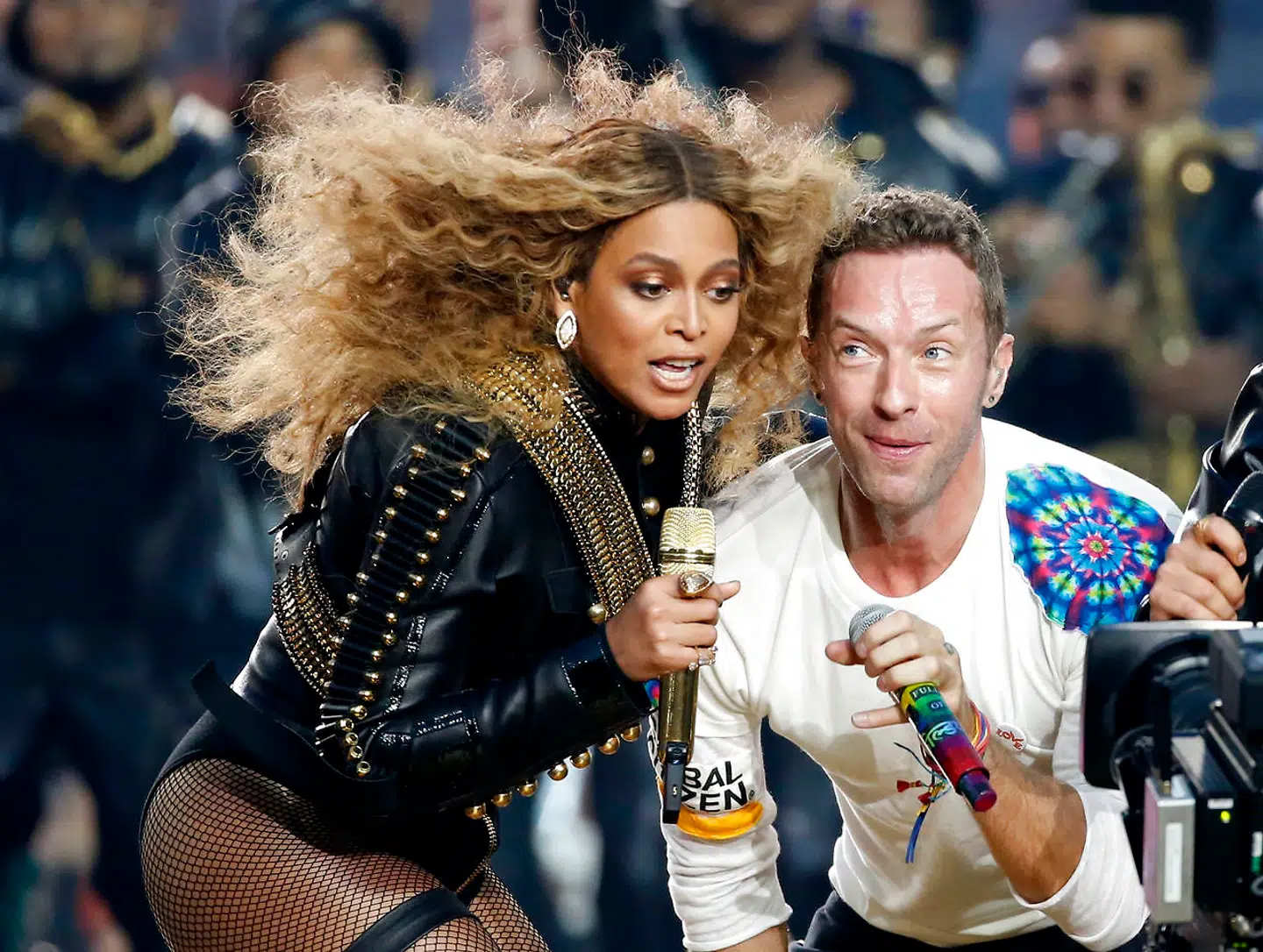 Beyonce og Chris Martin da de optrådte til Super Bowl i 2016.