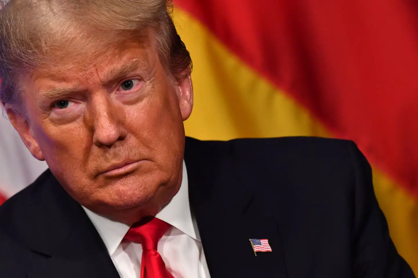 - Han taler med to tunger, siger Donald Trump om den canadiske premierminister, som angiveligt har moret sig over Trump i selskab med andre stats- og regeringschefer. Nicholas Kamm/Ritzau Scanpix