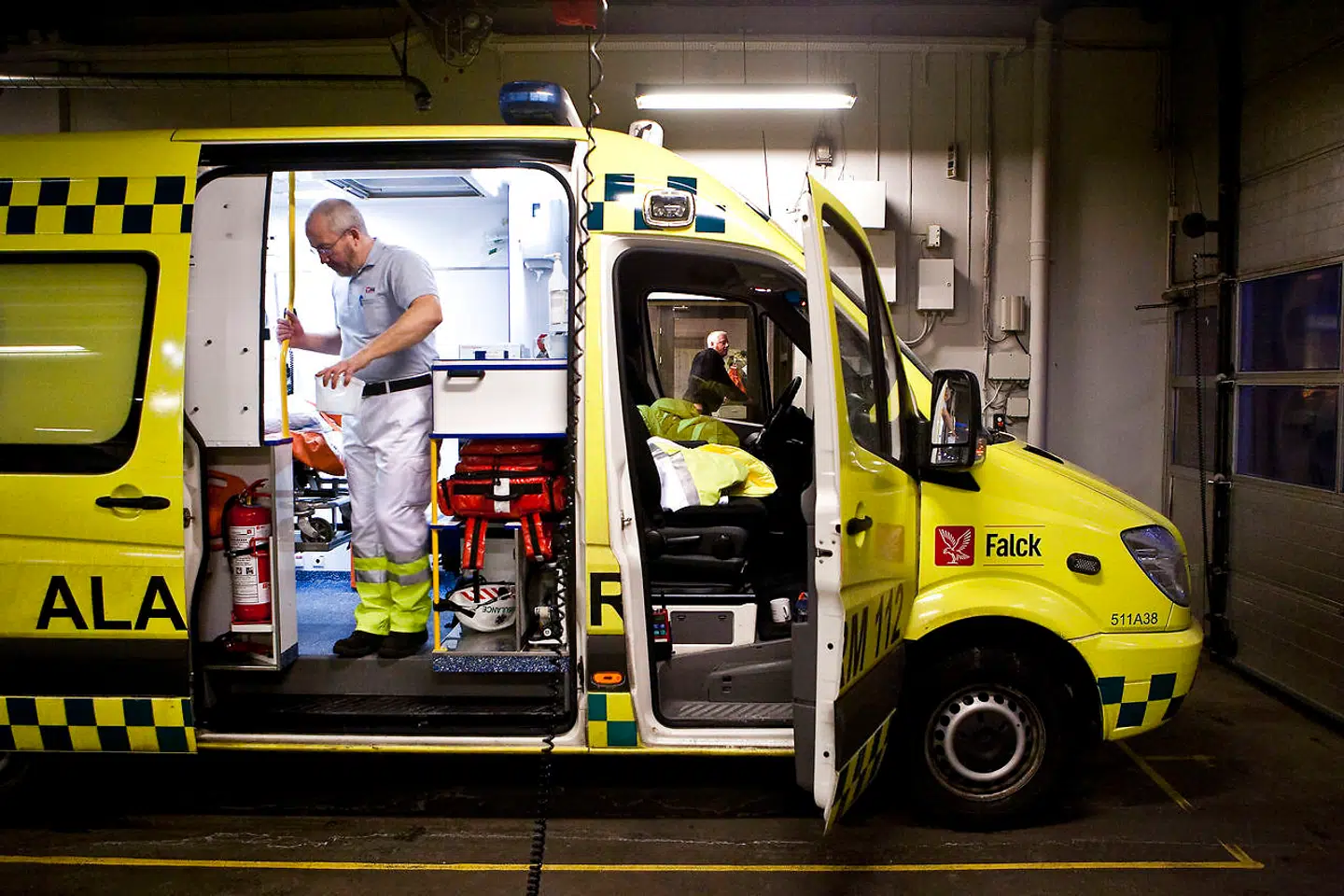 Falck-ambulancer kommer sandsynligvis til også at køre i San Diego. Arkivfoto