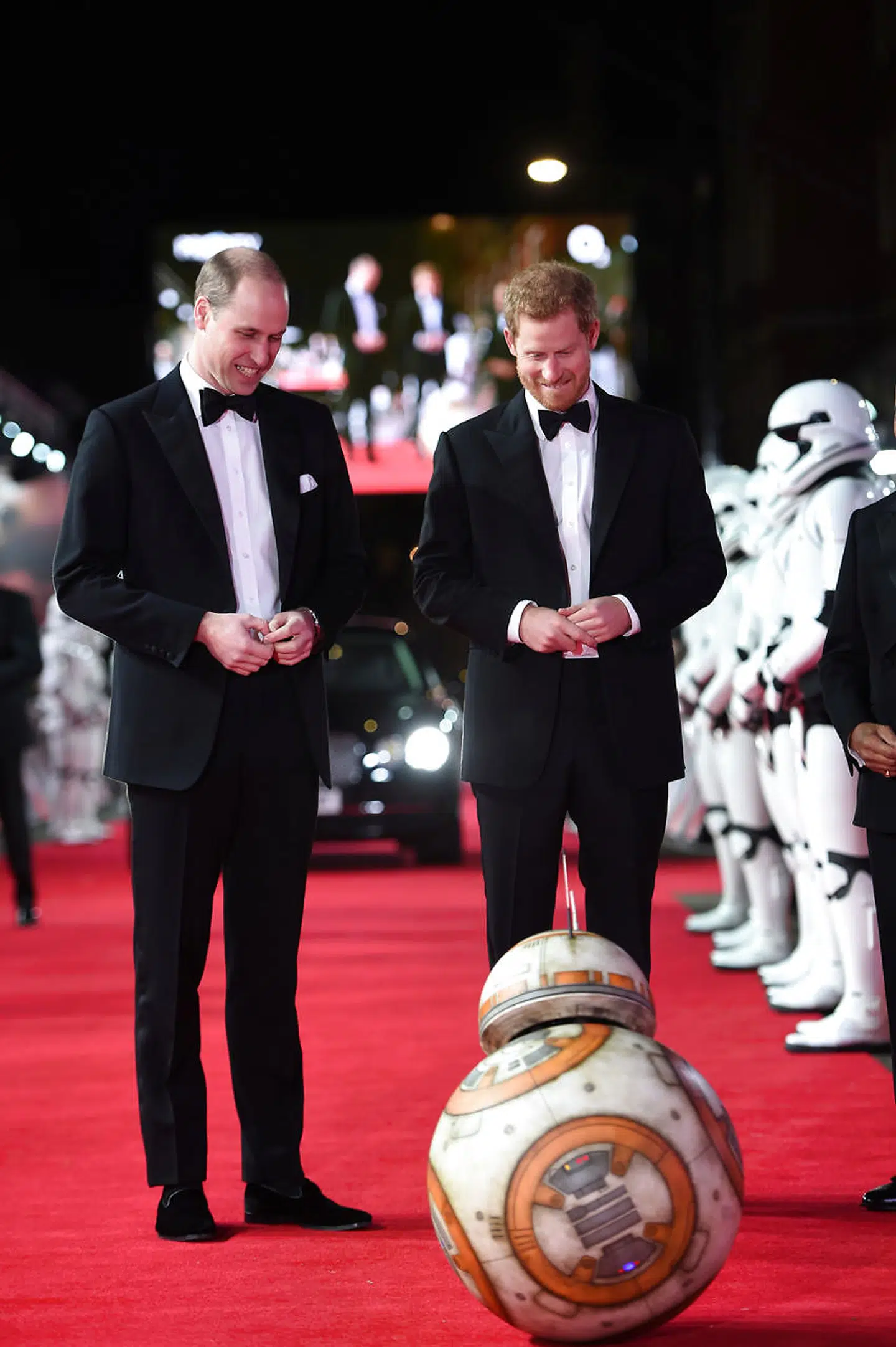 Prince William, Duke of Cambridge and Prince Harry attend the European Premiere of Star Wars: The Last Jedi, at the Royal Albert Hall, London, Britain December 12, 2017. REUTERS/Eddie Mulholland/Pool
