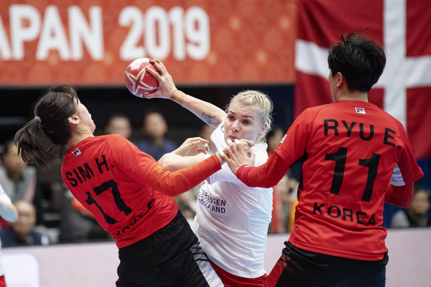 Sydkoreanerne havde godt styr på Danmark i søndags, og tirsdags vandt sydkoreanerne så over Brasilien ved håndbold-VM. Bo Amstrup/Ritzau Scanpix