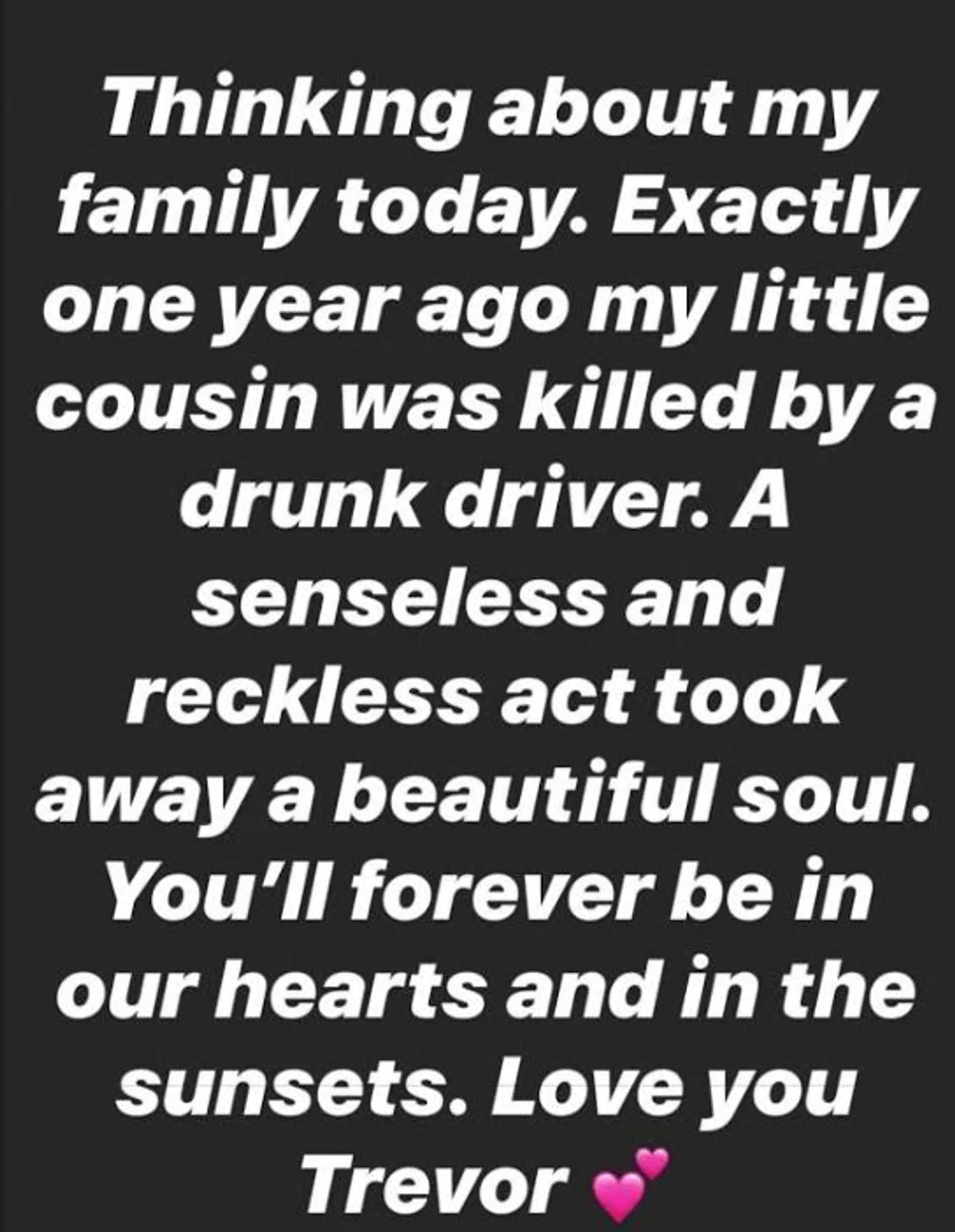 Sådan ser Sarah Hylands Instagram-story ud.