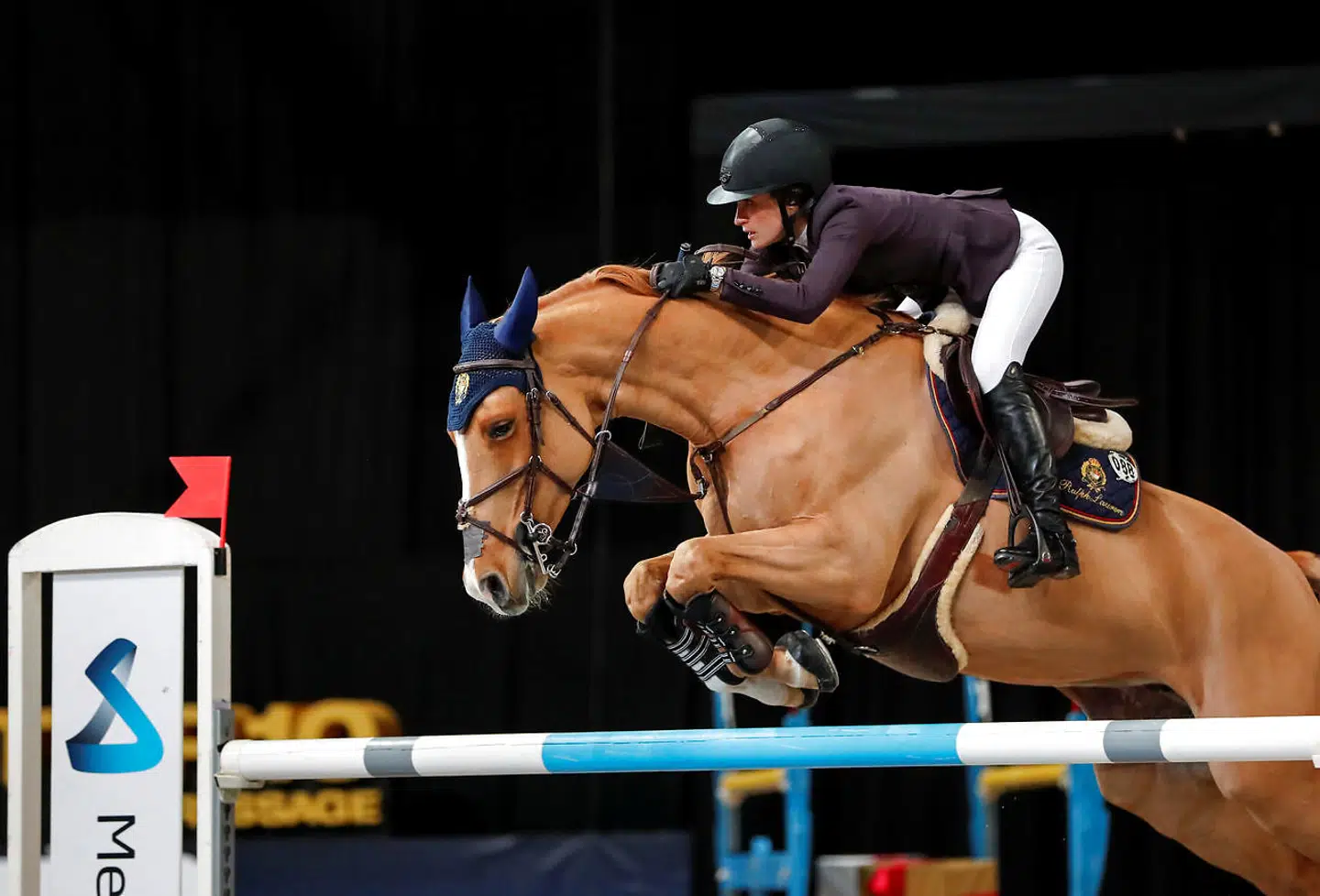 Jessica Springsteen i aktion i Stockholm.