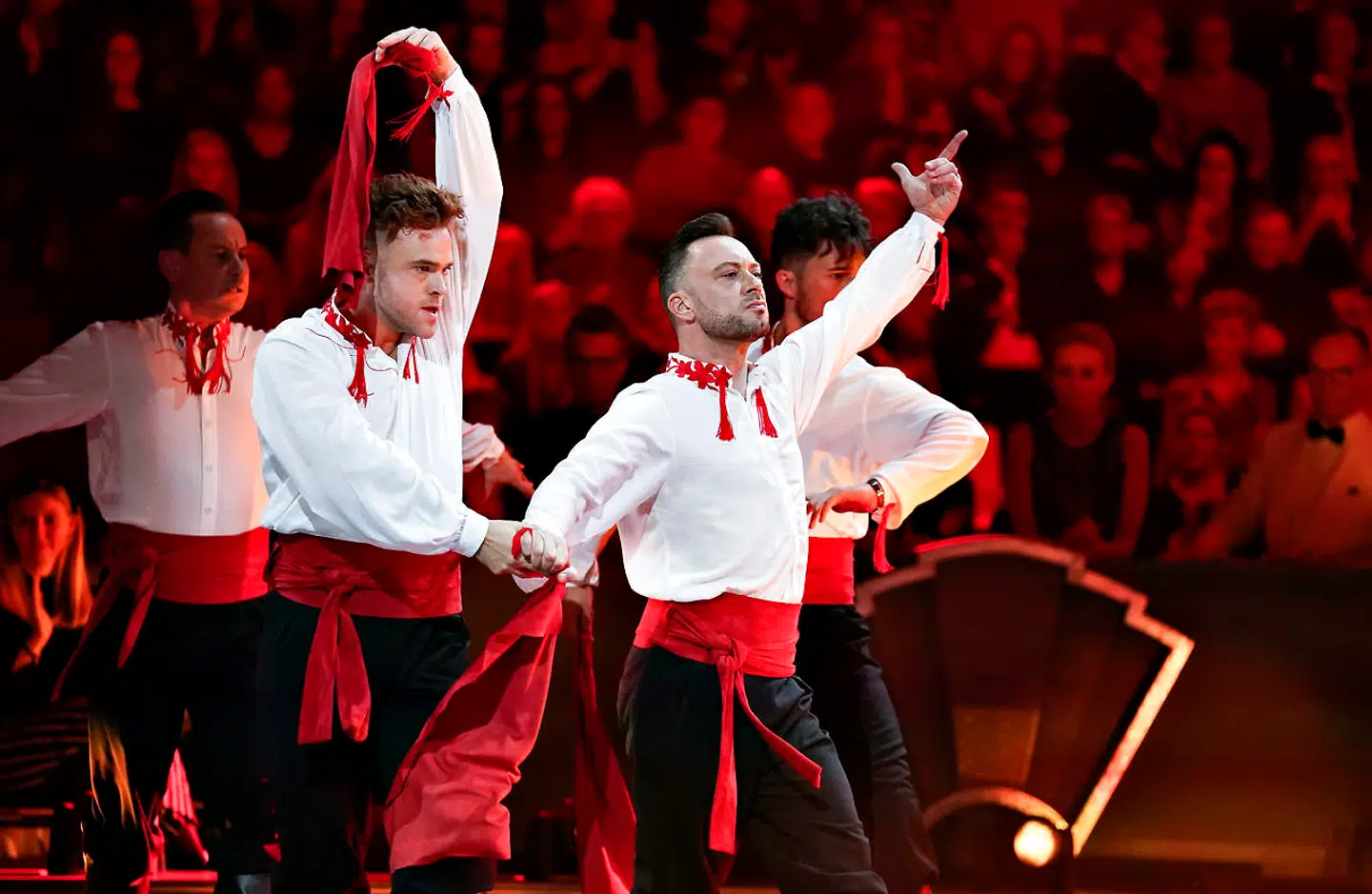 Jakob Fauerby og Silas Holst viste blandt andet deres gode skuespilevner i deres dramatiske finale-paso doble.