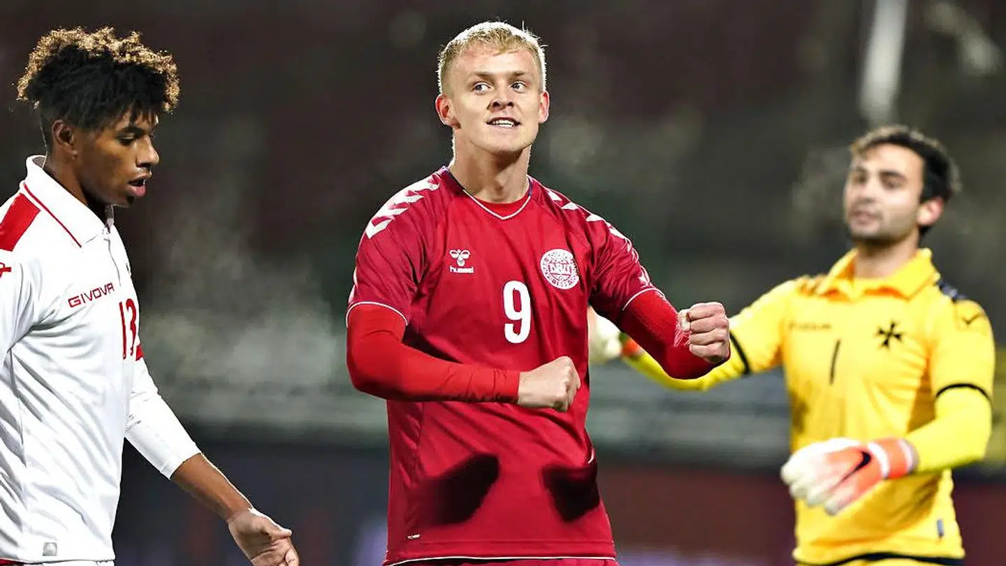 Jens Odgaard har ud over de seks mål for Herenveen lynet to gange for U21-landsholdet i EM-kvalifikationen.