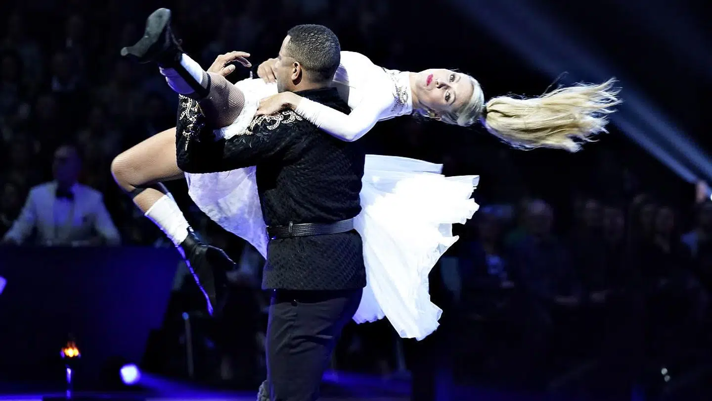 Christopher Læssø og Karina Frimodt dansede flot til finalen, men blev treer i et tæt løb. (Foto: Scanpix)