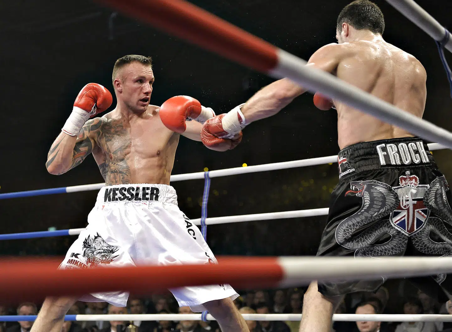 Mikkel Kessler og Carl Froch i 2010.