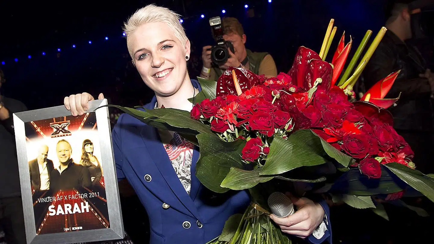 Sådan så det ud, da Noah Skaalum - dengang Sarah - vandt 'X Factor' i 2011.
