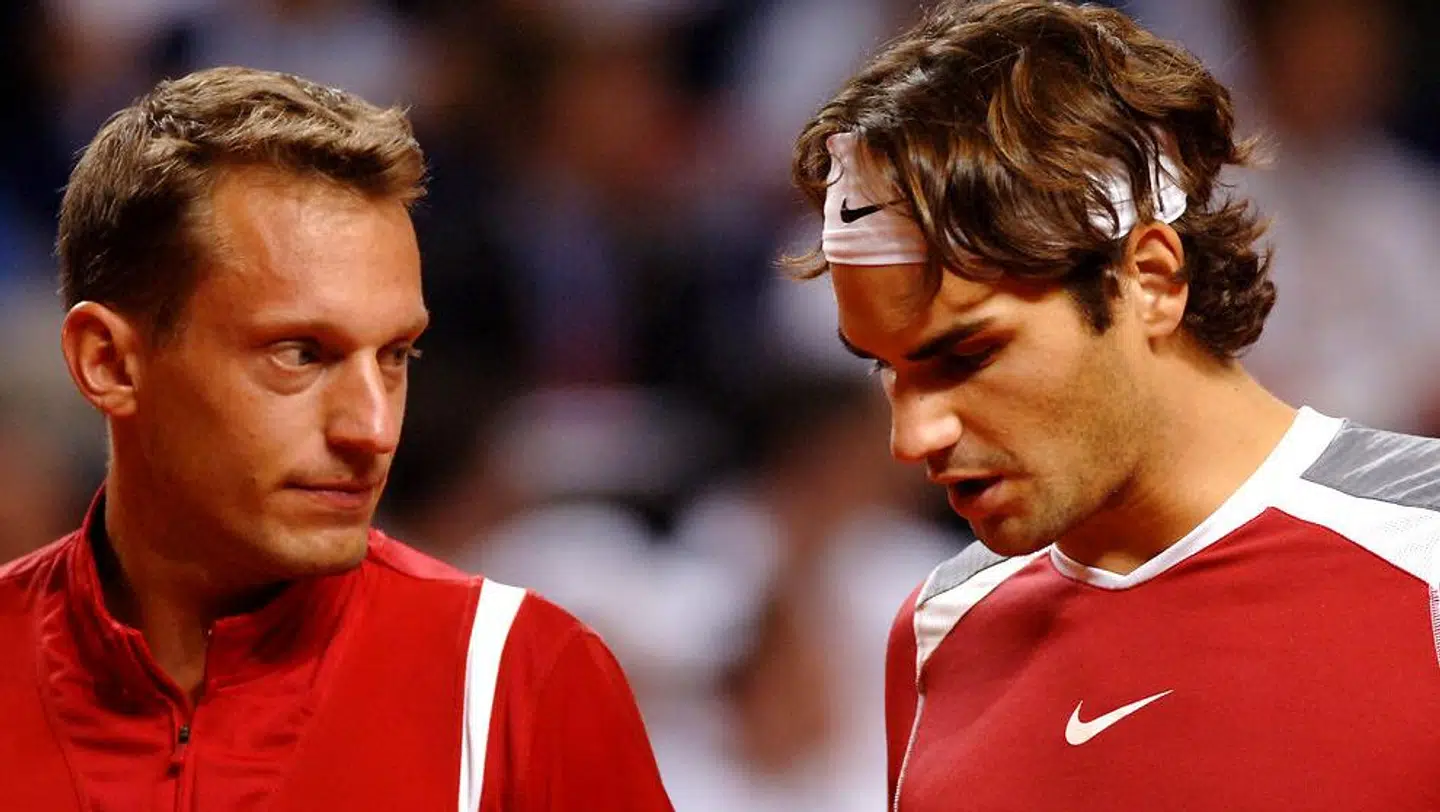 Yves Allegro og Roger Federer spillede double sammen.