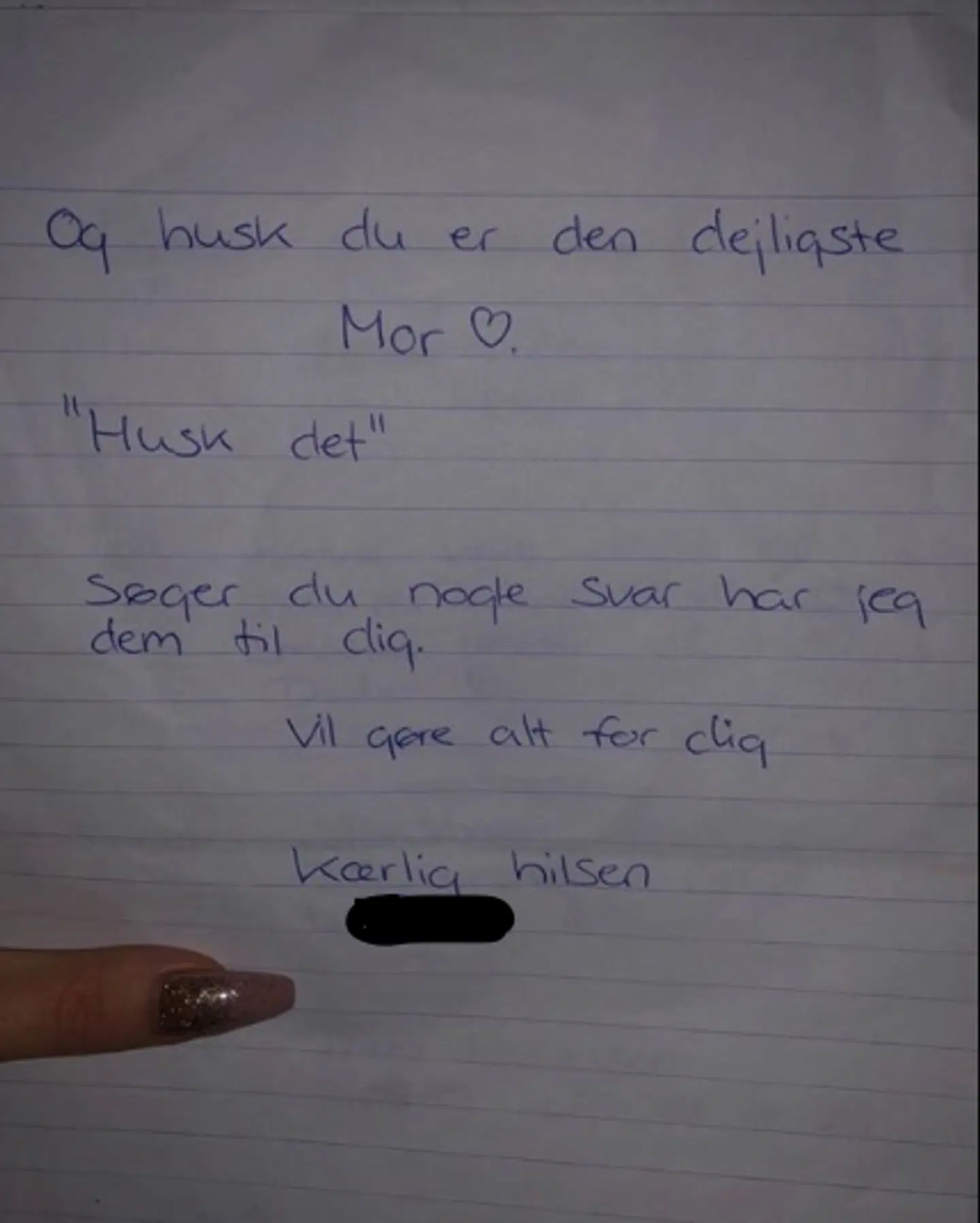 Brev fra ekskæresten.