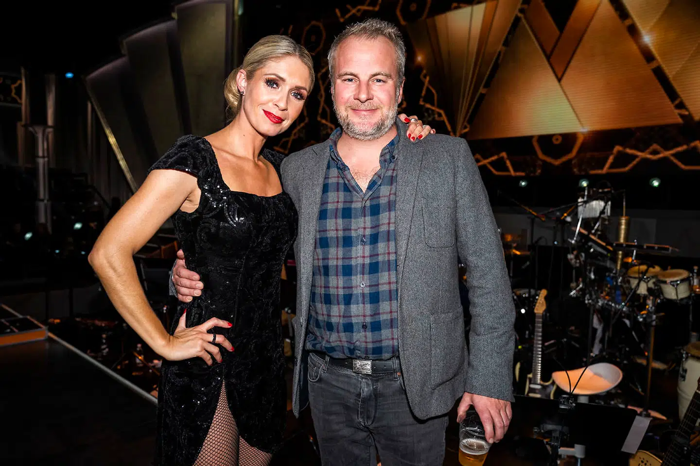 Uffe Holm crashede festen for at se, hvordan det gik med hans tidligere dansepartner Karina Frimodt.