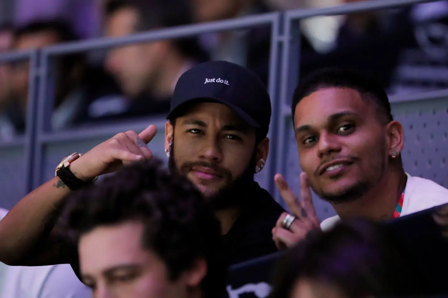 Neymar fotograferet til Davis Cup i Madrid, Spanien.