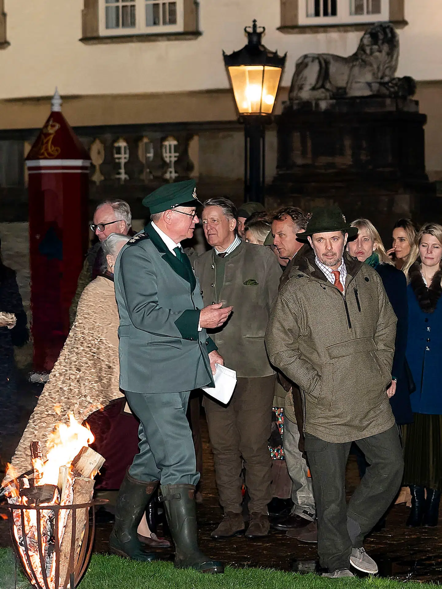 Kronprins Frederik var vært ved selve jagten.
