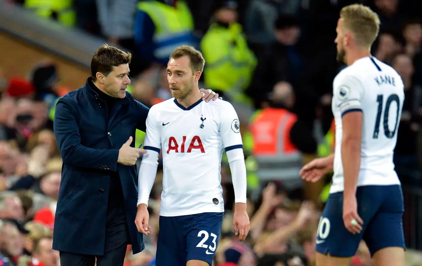 Mauricio Pochettino og Christian Eriksens forhold er blevet forværret siden sommer, forklarer Julien Laurens.
