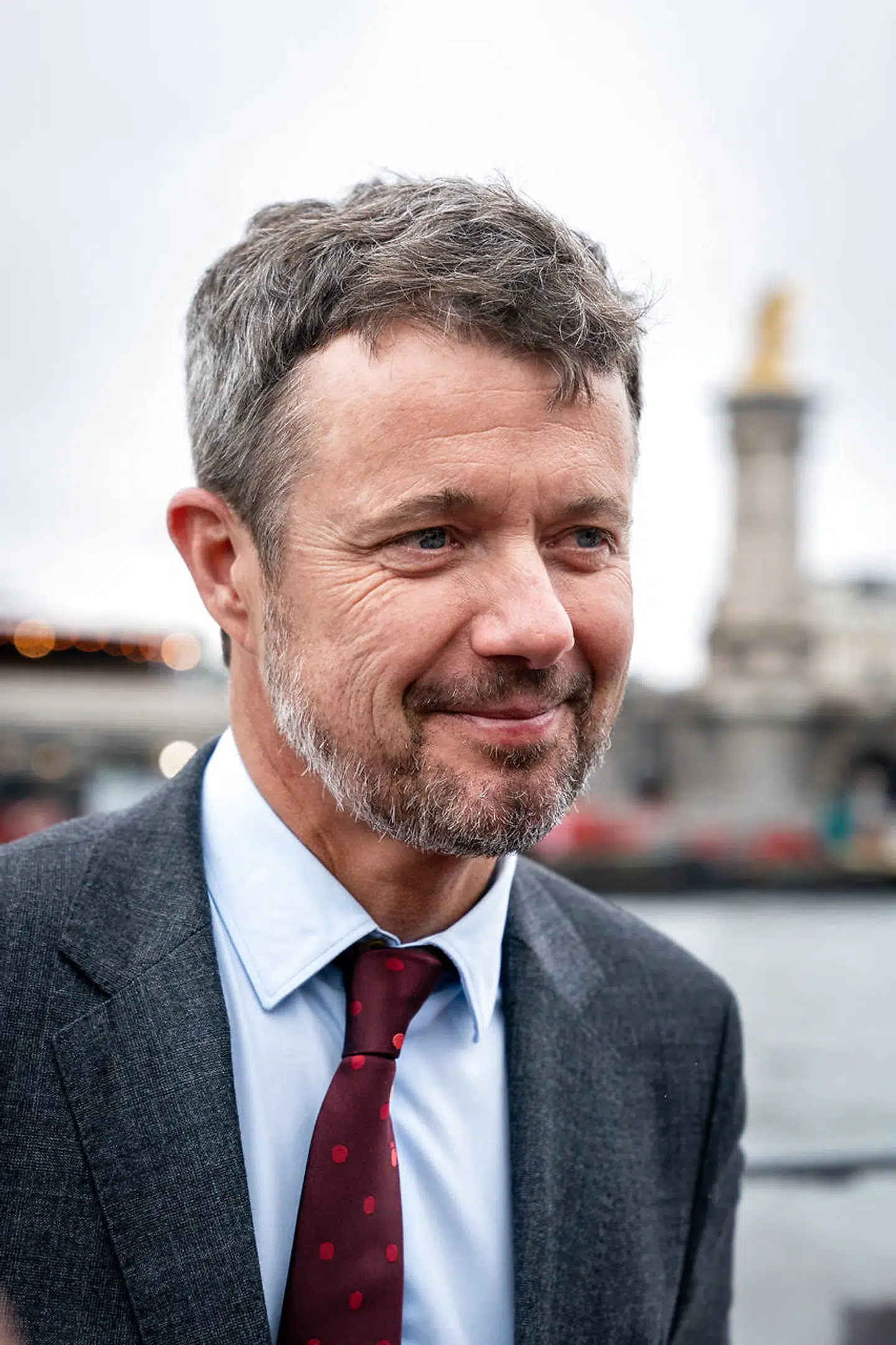 Kronprins Frederik på sejltur på Seinen under et erhvervsfremstød i Paris, tirsdag den 8. oktober 2019. Kronprinsparrets besøg i Paris har især fokus på energi og sundhed.. (Foto: Ida Marie Odgaard/Ritzau Scanpix)