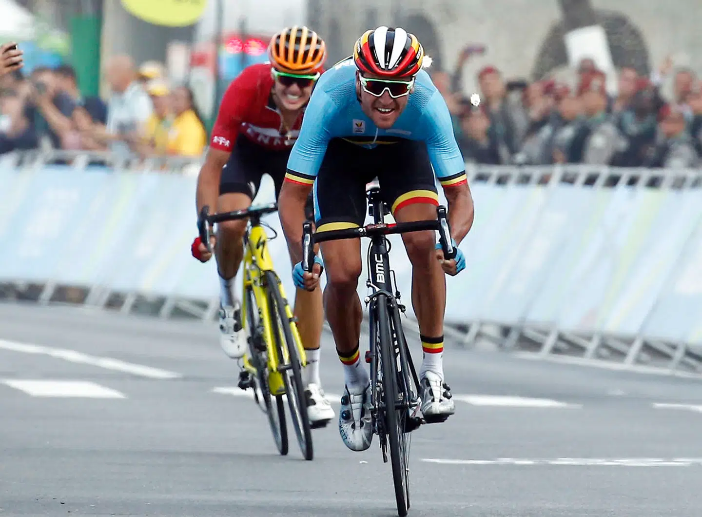 Kun belgiske Greg Van Avermaet var hurtigere end Jakob Fuglsang ved OL i Rio i 2016.