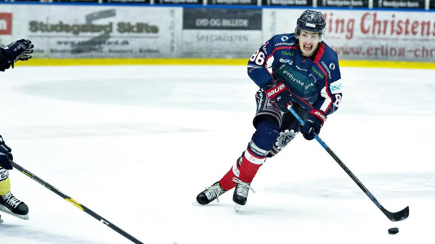 Frederikshavn White Hawks Kristian Jensen (th.) skal fredag for retten.