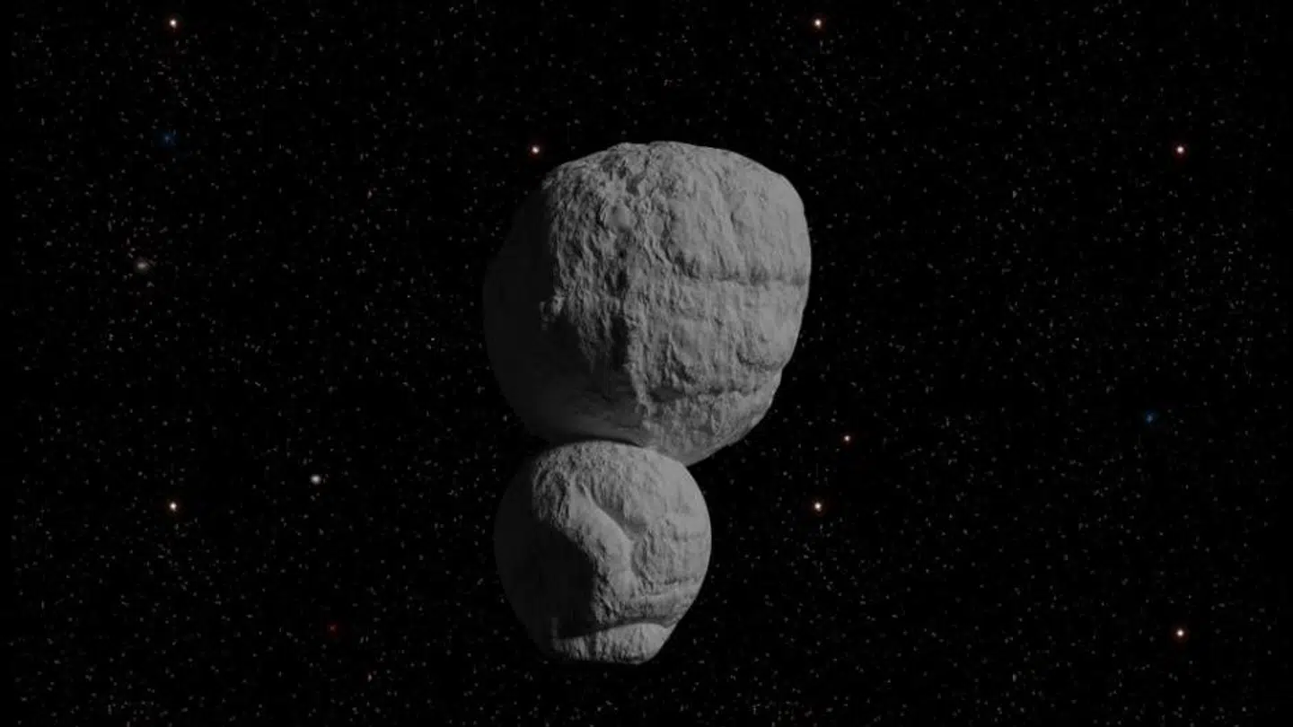 En 3D-illustration af Arrokoth, planeten der før var kendt som Ultima Thule (Foto: Shutterstock)