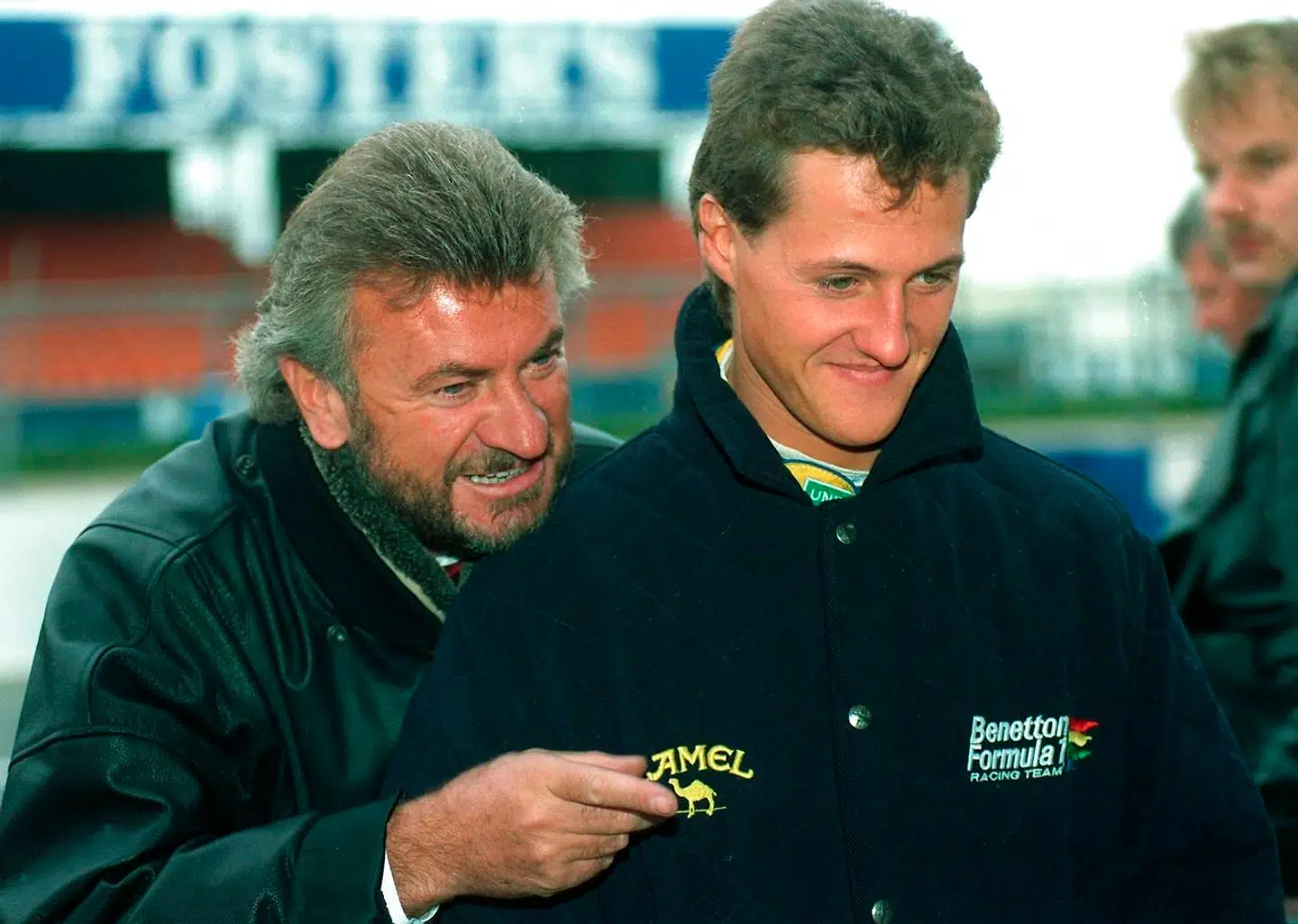 Michael Schumacher (th.) og Willi Weber tilbage i 1992.