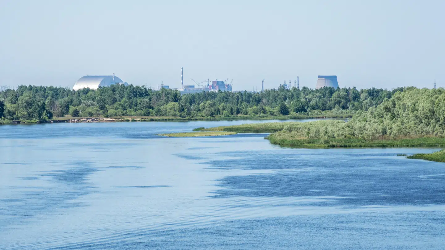 Kraftværket i Tjernobyl. Foto: Lars Klausen Hald/Birgitte Riber Hald, foto fra bogen Tjernobyl.