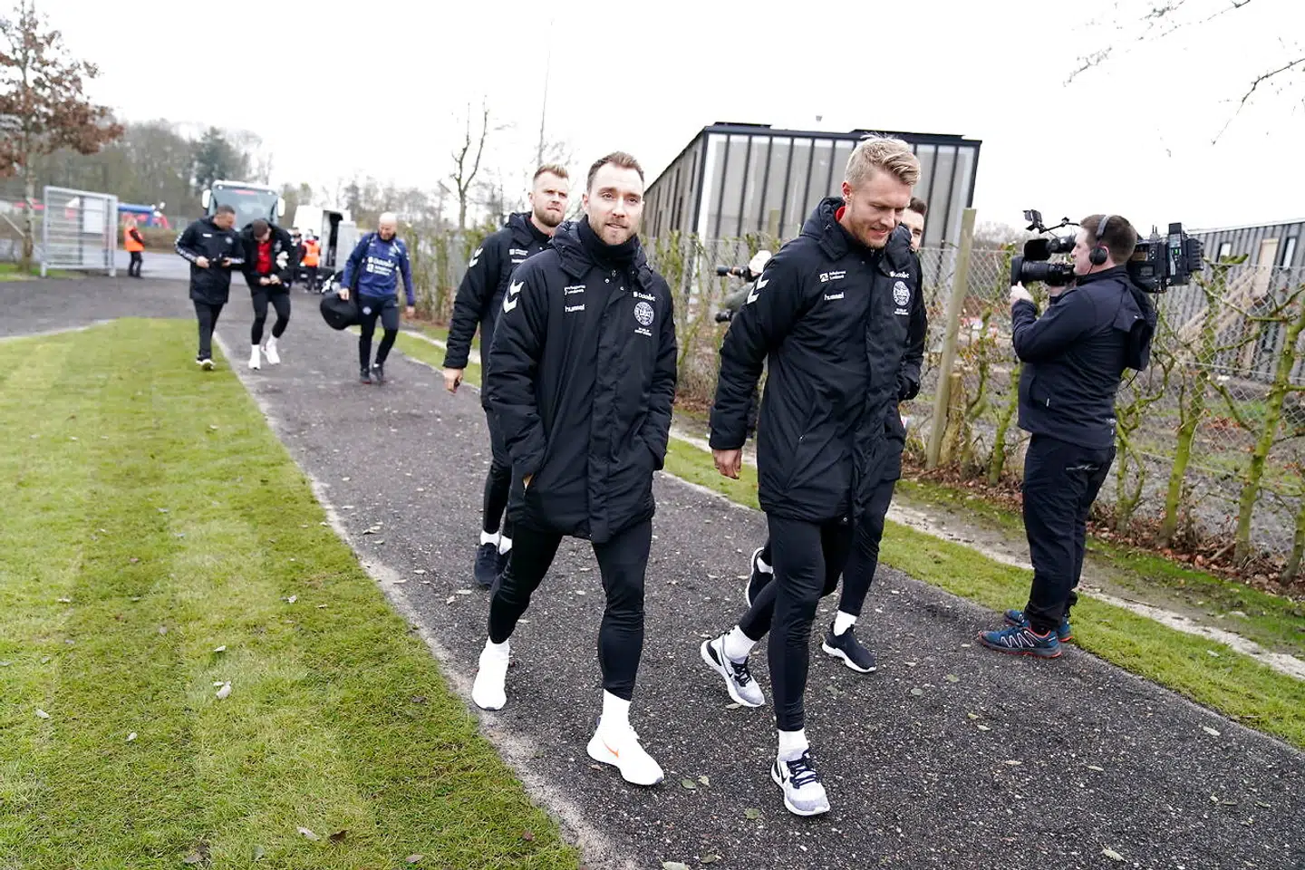Christian Eriksen. Det danske fodboldlandshold træner på Herning Fremads baner, mandag 11. november 2019. (Foto: Henning Bagger/Scanpix 2019)