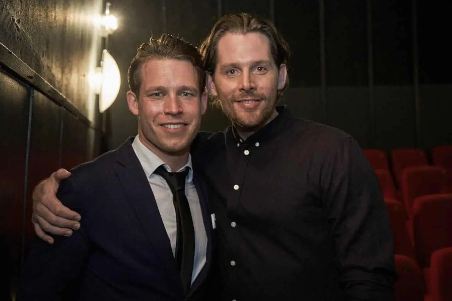 Rasmus Seebach sammen med Joakim Tranberg, der spillede Rasmus Seebach i den populære 'Seebach'-musical.