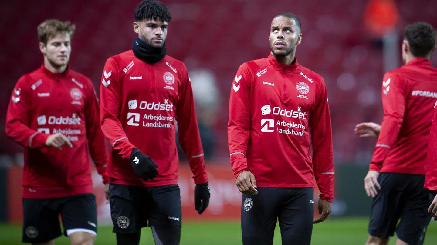 Mathias 'Zanka' Jørgensen (th.) er udtaget til de kommende landskampe mellem Gibraltar og Irland.