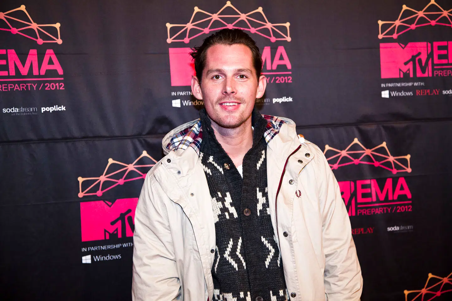 Rasmus Seebach ved MTV-fest i 2012.