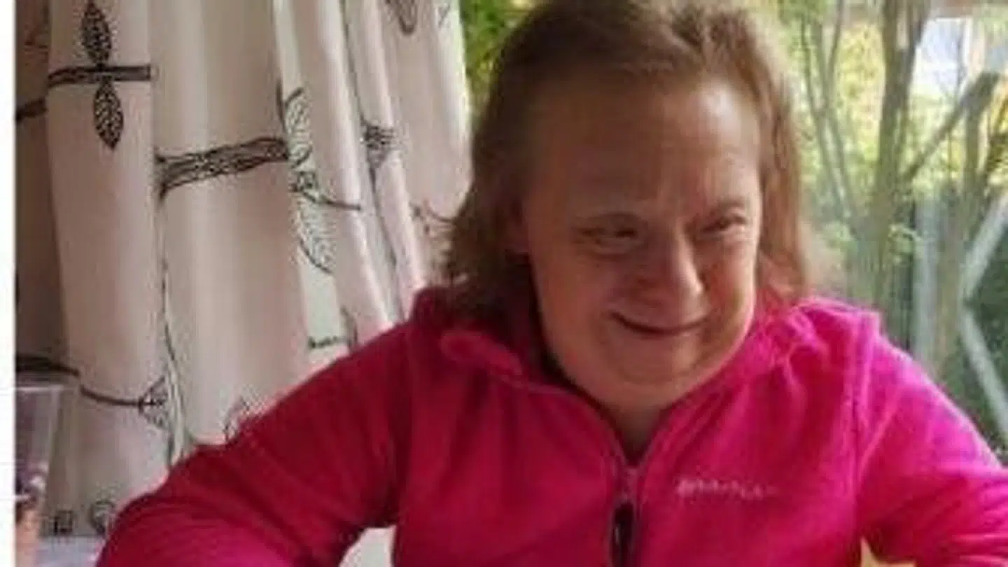 Gitte, mens hun stadig havde det godt. Foto: Privat.