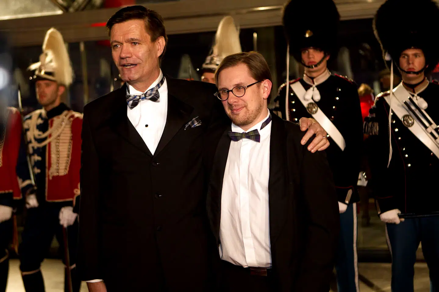 Simon Emil Ammitzbøll med den afdøde ægtemand, Henning Olsen, lørdag 14. januar 2012