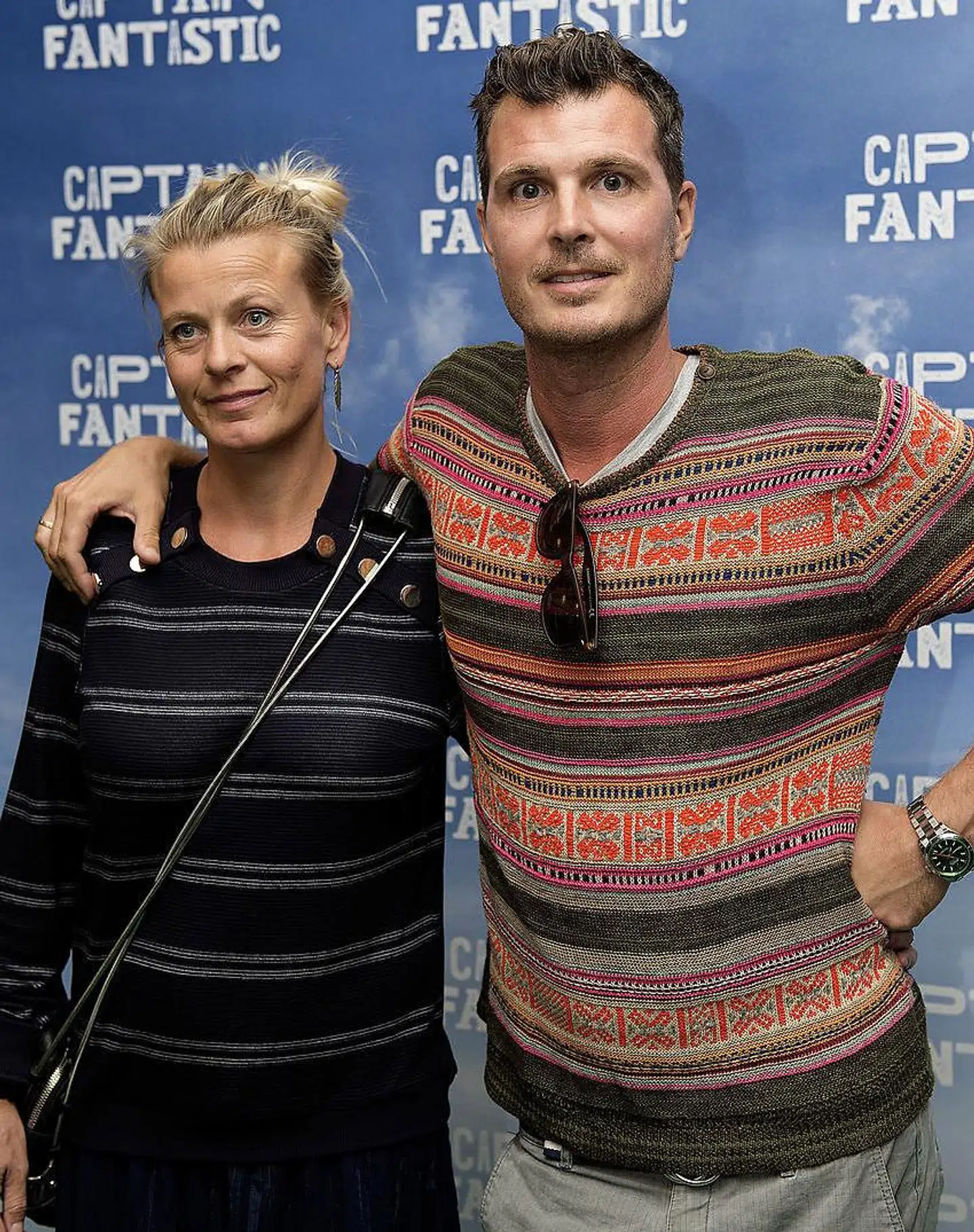 Pelle Hvenegaard med sin kone Caroline Gullacksen Hvenegaard.