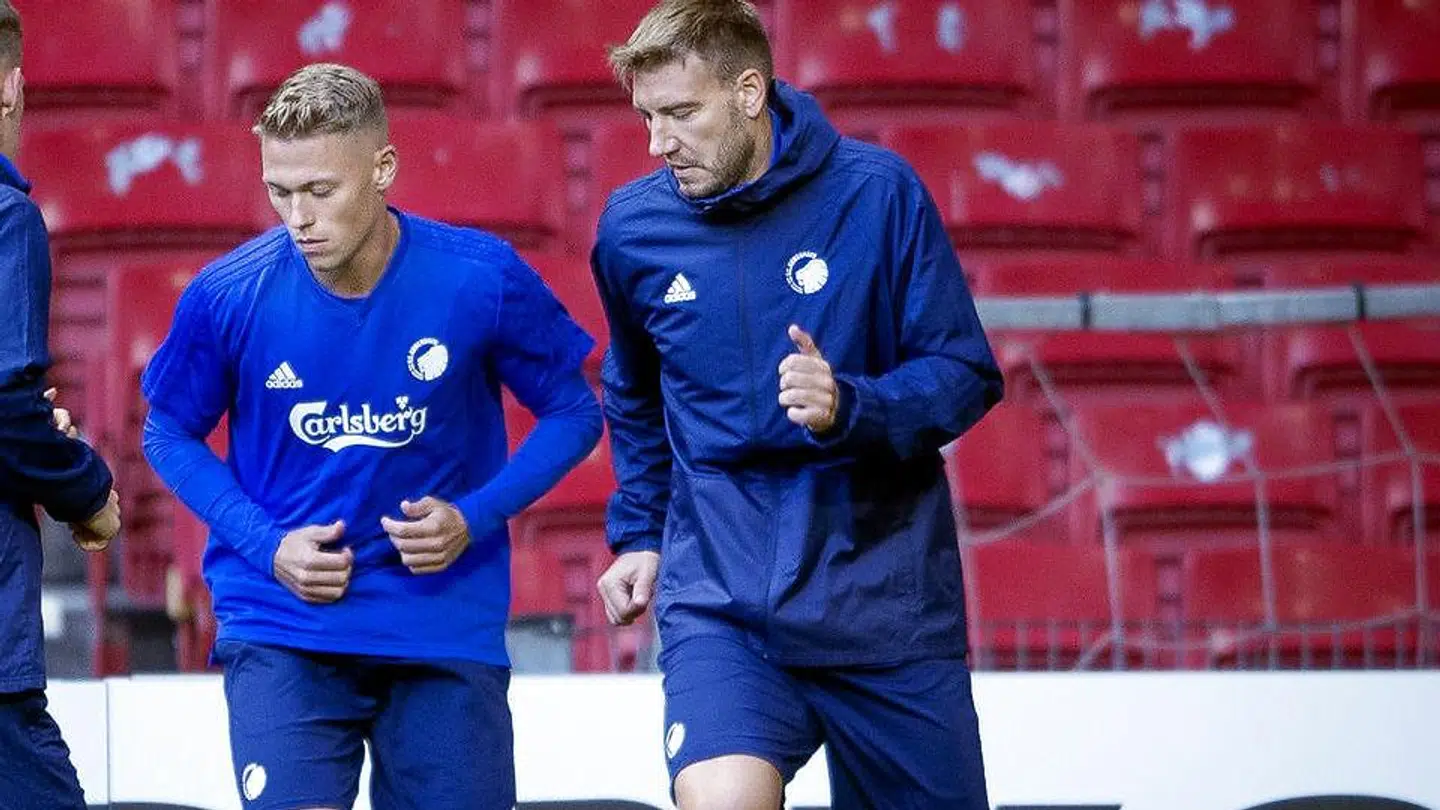 Viktor Fischer og Nicklas Bendtner er i dag holdkammerater.