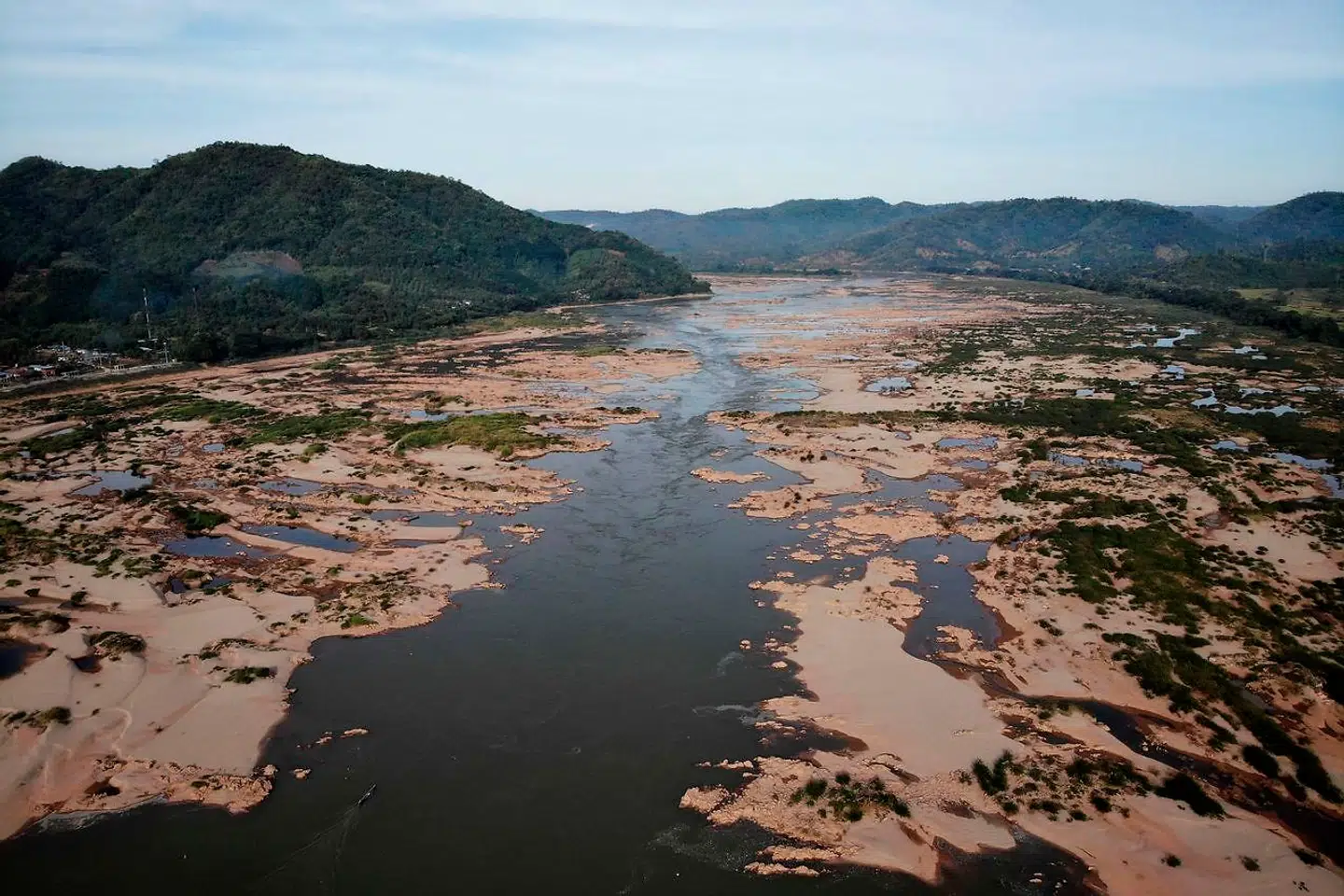 Den engang så mægtige Mekong-flod er ikke så mægtig på nuværende tidspunkt.