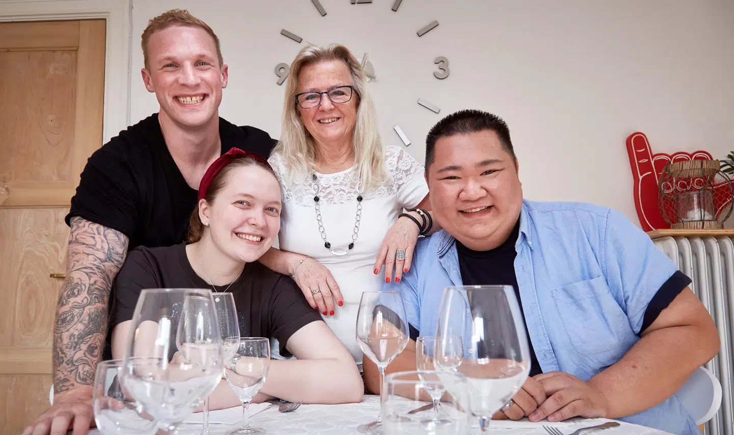 Fra venstre: Philip May, Rachel Ellebye, Kirsten Skaarup og Micki Cheng.