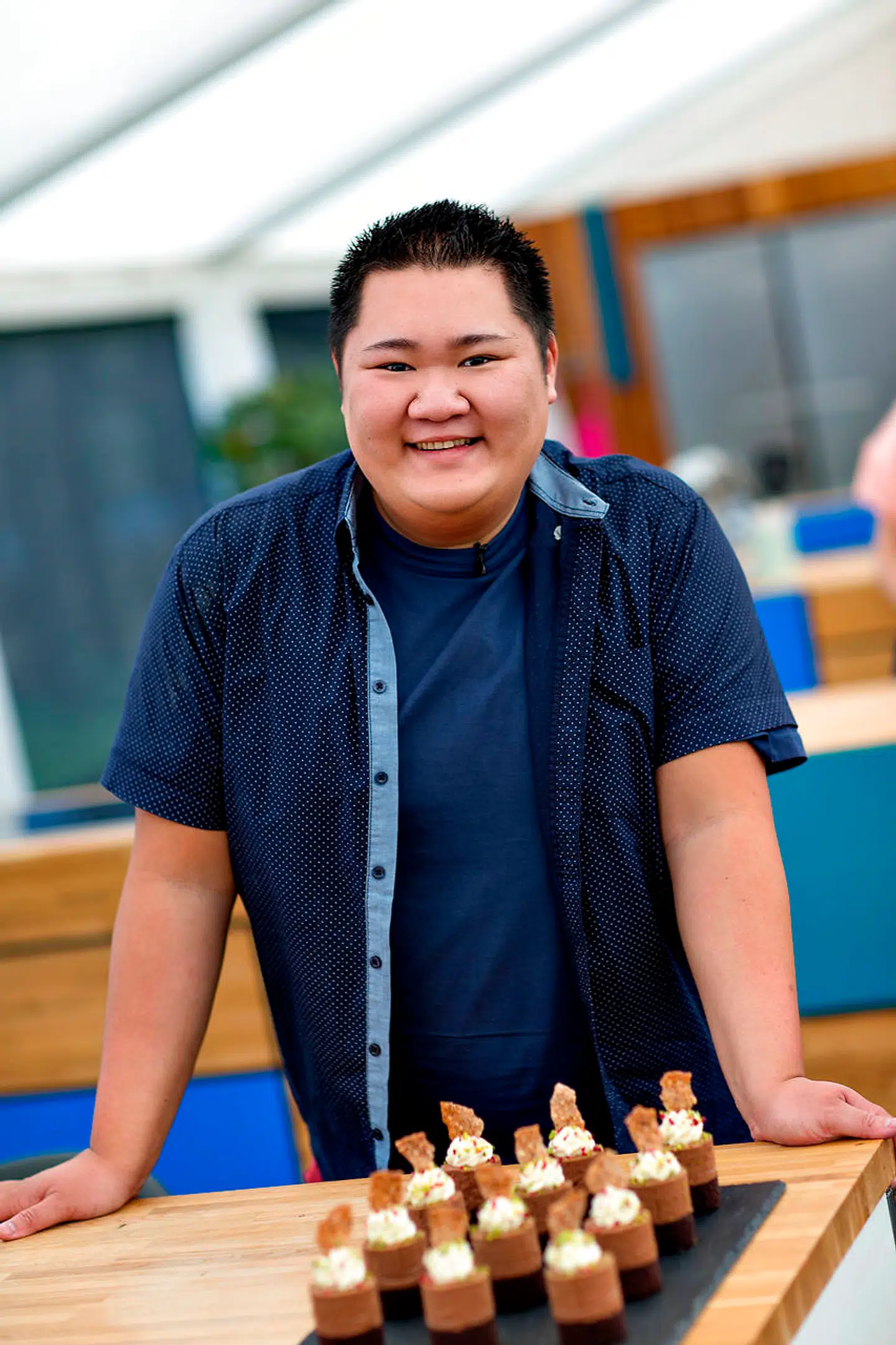Micki Cheng, da han som 26-årig deltog i 'Den Store Bagedyst'.